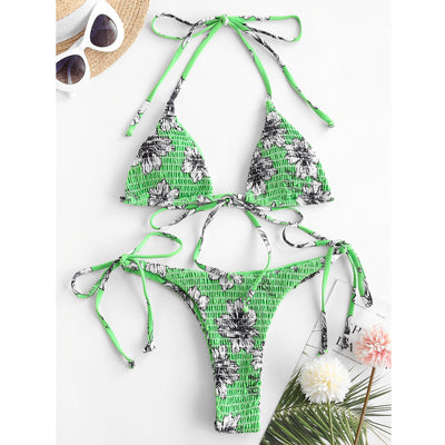Bikini Estampado Dividido Europeo Americano para Mujer - Image 14