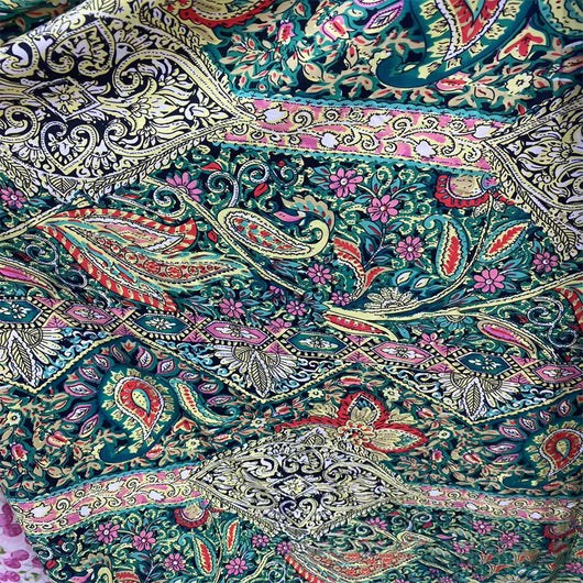 Tela de Vestido para Mujer Tejida con Estampado Elástico 100D Estilo Antiguo - Image 5
