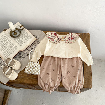 Pantalones Largos Elásticos con Estampado Waffle y Ajuste en Tobillo