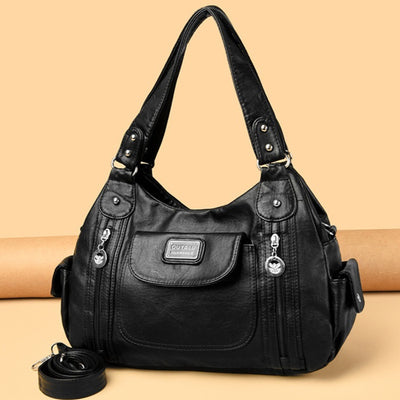 Bolso Tote de Moda para Mujer Estilo Retro Europeo Bolsa Mensajero Dumpling - Image 12