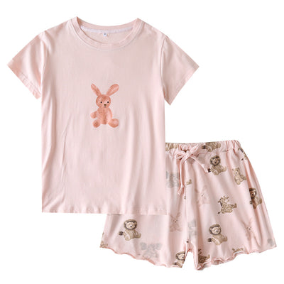 Conjunto de Shorts y Blusa de Manga Corta para Mujer - Cómodo y Casual