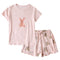 Conjunto de Shorts y Blusa de Manga Corta para Mujer - Cómodo y Casual