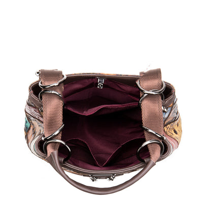 Mochila de Cuero Étnica para Mujer - Estilo Bohemio - Image 3