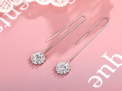 Aretes de Cristal Navideño con Borla - Diseño Copo de Nieve Elegante para Mujer - Image 18