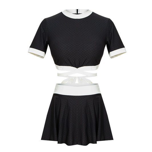 Traje de Baño Estilo Japonés con Falda Dividida para Mujer - Image 2