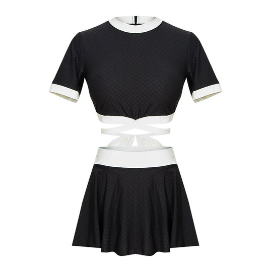 Traje de Baño Estilo Japonés con Falda Dividida para Mujer - Image 2