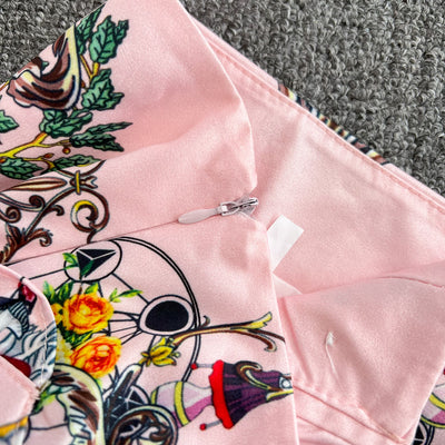 Conjunto de Blusa con Volantes y Falda Talle Alto - Image 17