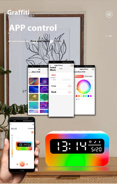 Reloj Despertador Bluetooth con Sonidos Relajantes y Altavoz Multifunción - Image 8