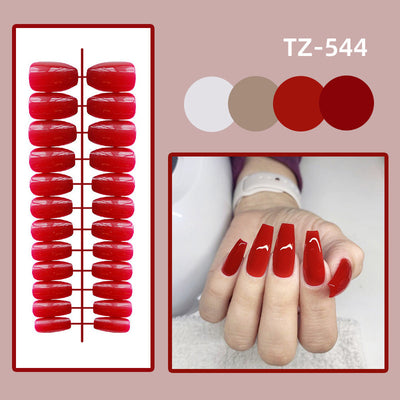 Uñas Postizas Trapecio Corto Efecto Brillo - Image 4