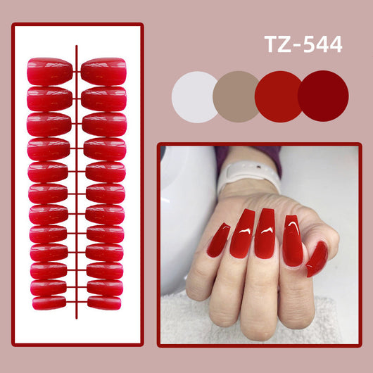 Uñas Postizas Trapecio Corto Efecto Brillo - Image 4