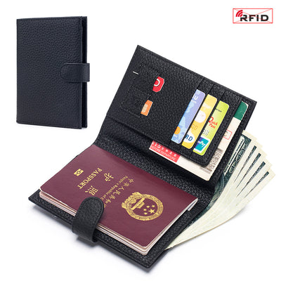 Bolsa Pasaporte Ultradelgada de Cuero con Protección RFID - Image 11