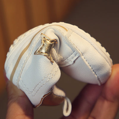 Zapatillas Deportivas para Bebé Blancas de Algodón con Suela Suave - Image 8