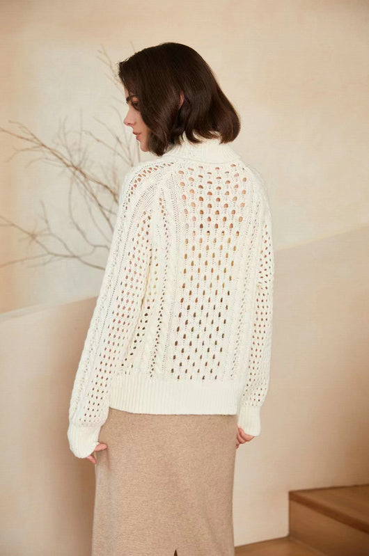 Suéter Cuello Alto Manga Larga para Otoño e Invierno - Image 11