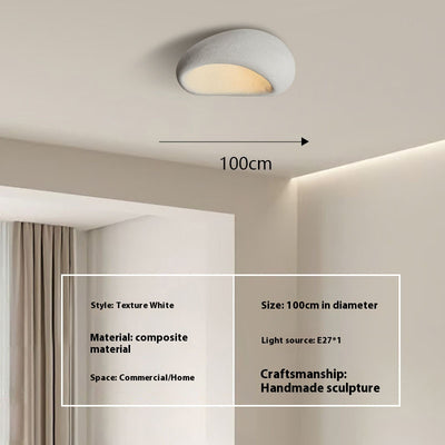 Lámpara de Techo Minimalista Japonesa Silenciosa Crema Moderna - Image 12
