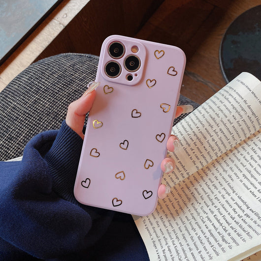 Funda Móvil Corazón Dorado Pantalla Completa - Image 5