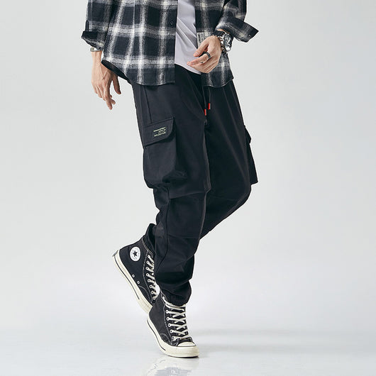 Pantalones Casuales Japoneses para Hombre con Múltiples Bolsillos - Image 3