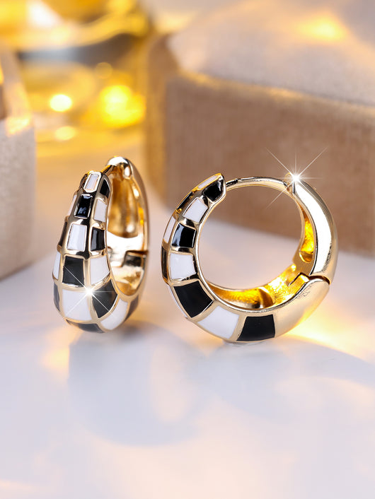 Aretes Tipo Cuff Cuadros Franceses Clásicos y Modernos - Image 6