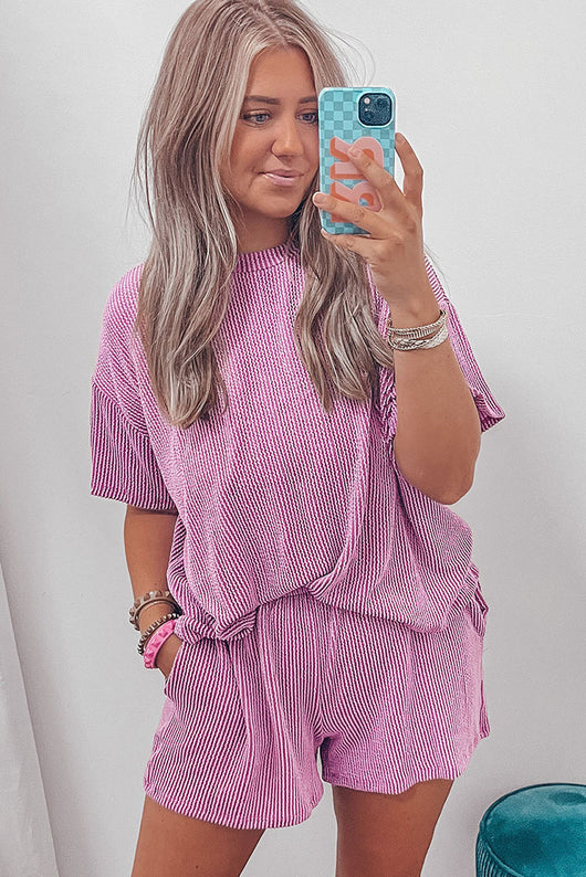 Conjunto de Dos Piezas: Camiseta y Shorts para Mujer - Image 8