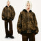Conjunto Abrigo Vintage Leopardo con Capucha - Invierno Acolchado