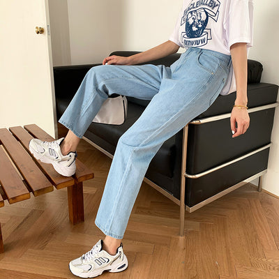 Pantalón Recto Cintura Alta Holgado Estilo Mop - Image 16