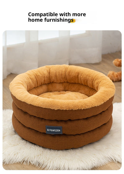 Cama Redonda para Mascotas Acolchada Invierno Tamaño Grande - Image 18