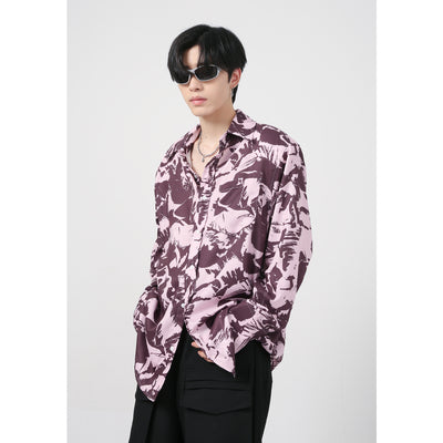 Camisa Estilo Coreano con Hombreras y Estampado Gráfico Moderno - Image 12