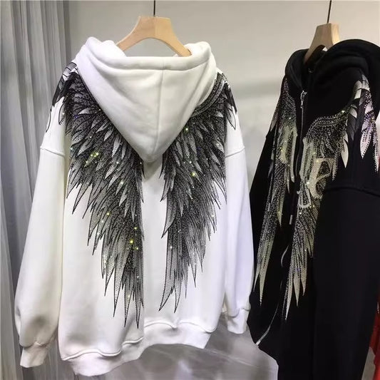 Abrigo Sudadera Acolchado de Lujo con Bordado Pesado y Detalles Brillantes - Image 2