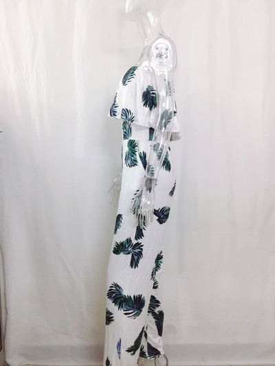 Jumpsuit Holgado con Cuello Volante y Estampado de Letras - Image 9