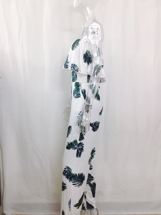Jumpsuit Holgado con Cuello Volante y Estampado de Letras - Image 9