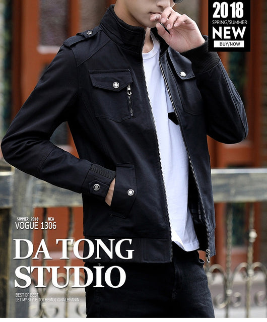 Abrigo Coreano de Algodón para Hombre Talla Grande - Image 13