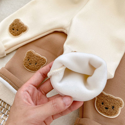 Pantalones Térmicos Infantiles con Osito Bordado 3D - Calidez y Comodidad - Image 16