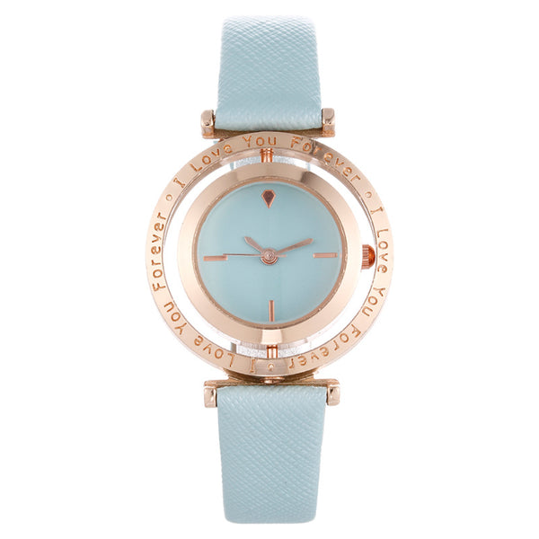 Reloj de Mujer con Dial Giratorio y Movimiento de Cuarzo