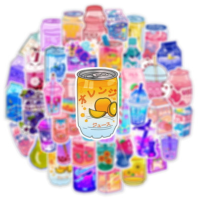 Stickers de Bebidas Estilo Instagram - Diseño Graffiti Cute - Image 5