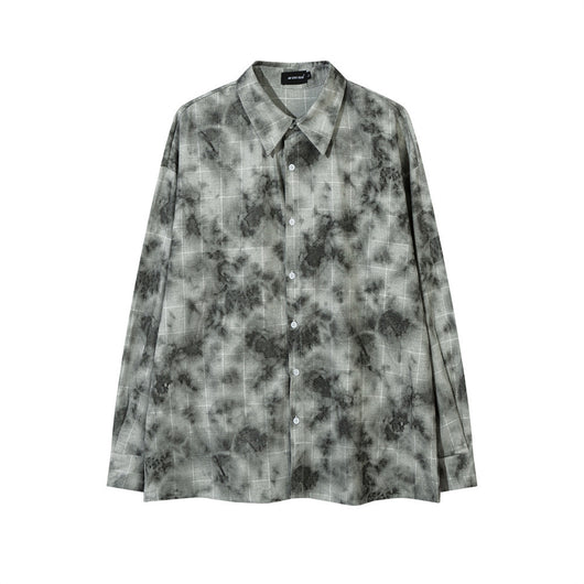 Camisa Suelta Tie-Dye Tinta para Hombre - Estilo Fresco y Moderno - Image 2