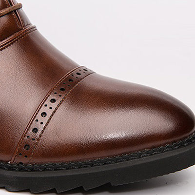 Botas de Cuero Casual Ejecutivo Retro para Hombre - Image 6