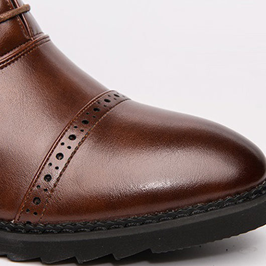 Botas de Cuero Casual Ejecutivo Retro para Hombre - Image 6