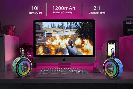 Parlante Bluetooth Portátil Resistente al Agua con Luces RGB - Image 12