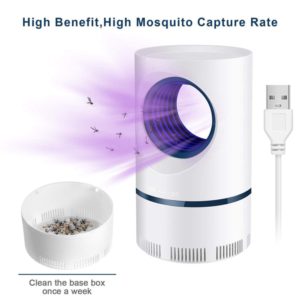 Lámpara Antimosquitos UV con Fotocatalizador - Silenciosa USB para Embarazadas