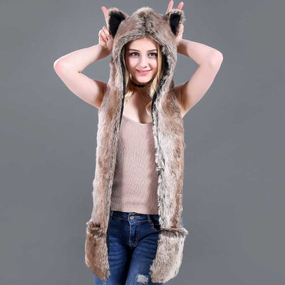 Conjunto Infantil 3 en 1: Gorro, Bufanda y Guantes con Diseño Animal de Peluche - Image 8