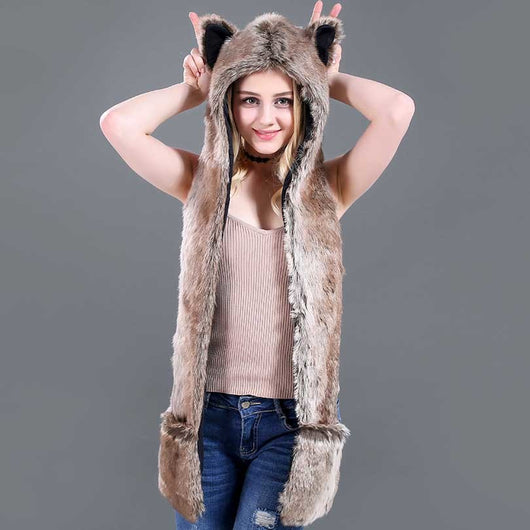 Conjunto Infantil 3 en 1: Gorro, Bufanda y Guantes con Diseño Animal de Peluche - Image 8
