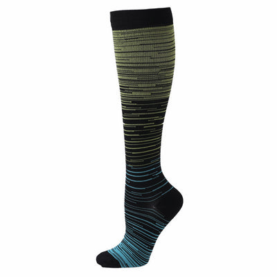 Calcetines Deportivos Unisex Degradado Multicolor - Tubo Medio en Nylon - Image 10