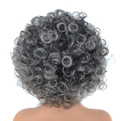 Peluca Gris Abuela con Audífonos Integrados - Image 5