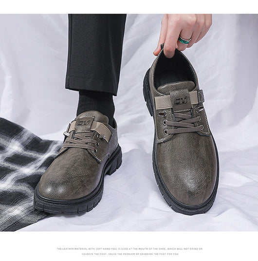Botas de Cuero Elevadas Estilo Ejecutivo - Zapatos Casuales Profesionales para Hombre - Image 14