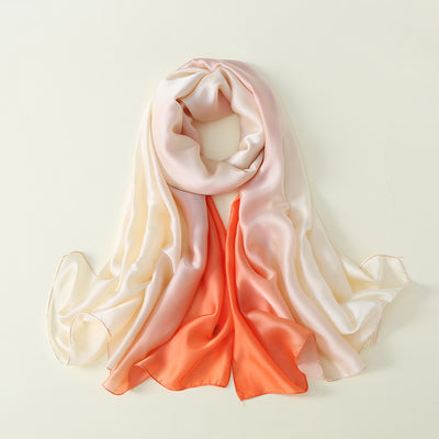 Pañuelo de Seda con Degradado de Colores para Mujer - Image 14