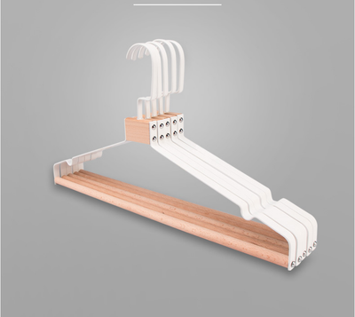 Perchero de Lujo Minimalista con Hombros Anchos en Hierro y Madera