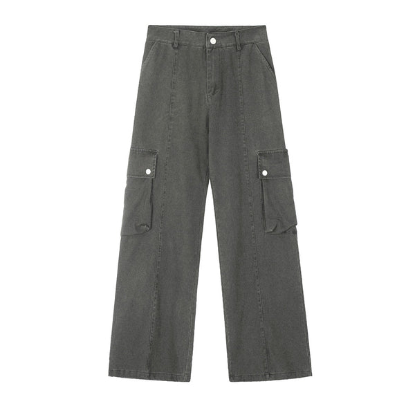 Pantalones Cargo Sueltos Estilo Punk Desgastados para Hombre - Image 5