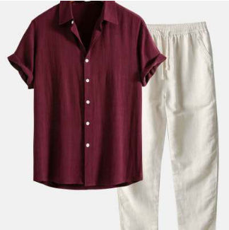 Conjunto Casual Hombre: Camisa Suelta y Pantalón Cómodo - Image 13