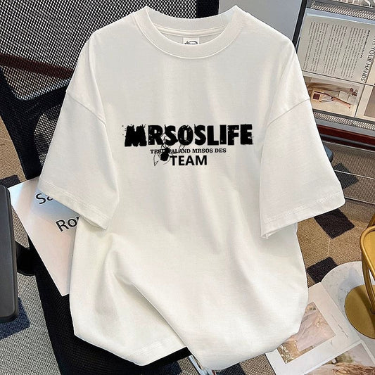 Camiseta de Algodón Puro para Hombre - Manga Corta