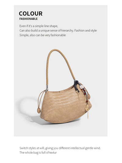 Bolso Tejido Axilar Commuter - Cartera Versátil de Hombro - Image 20