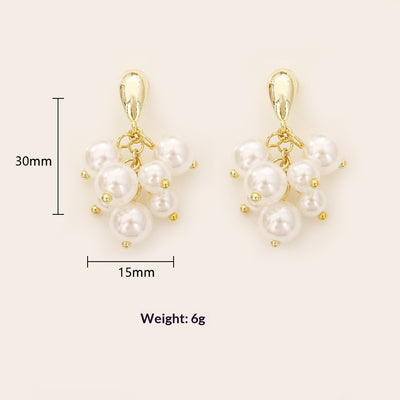 Aretes de Racimo de Perla Elegancia Premium - Image 7